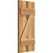 Ekena Millwork Spaced Board-n-Batten Shutters w/Z-Bar, Rough Sawn Western Red Cedar, 11 1/4W x 25H, PR RBS06Z11X025RWR - alternate 5